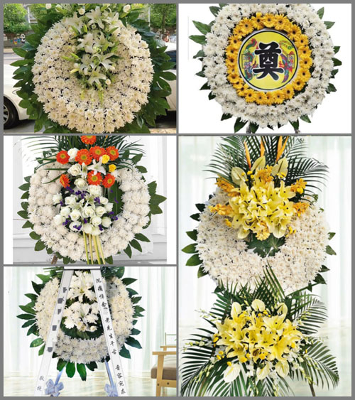 北京顺义区李桥镇张辛庄村花圈速递